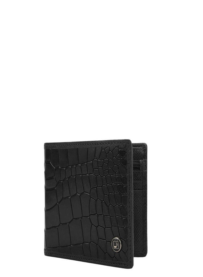 Da Milano RFID Protected Leather Wallet for Men with Card Slot - Black - Image 2